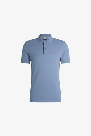 HUGO BOSS Logo-embroidered Brand-tab Regular-fit Cotton-piqué Polo Shirt
