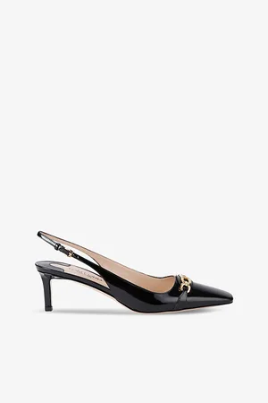 Tom Ford Whitney Logo-embellished Patent-leather Slingback Courts