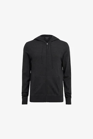 AllSaints Mode Zipped Merino-wool Hoody