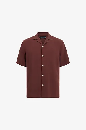 AllSaints Venice Logo-embroidered Eco-viscose Shirt