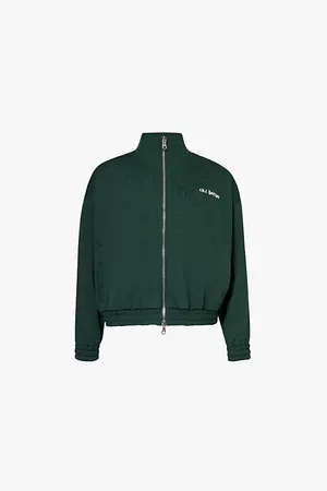 Cole Buxton Funnel Neck Embroidered Branding Relaxed Fit Woven Hoody