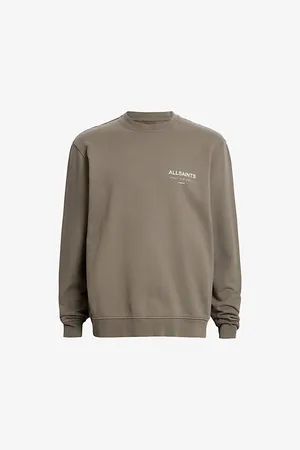 AllSaints Underground Logo-print Relaxed-fit Organic-cotton Sweatshirt