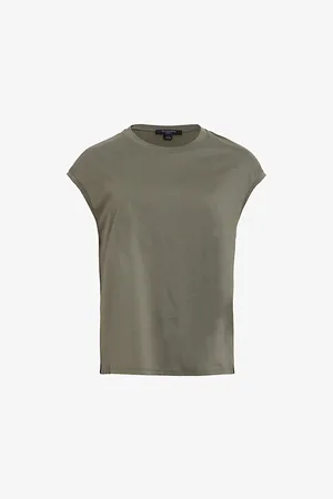 AllSaints Kalma Relaxed-fit Sleeveless Cotton Top