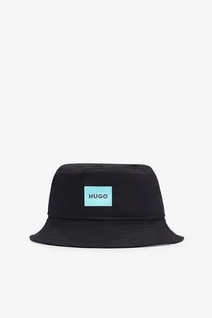 HUGO BOSS Logo-patch Cotton-twill Bucket Hat