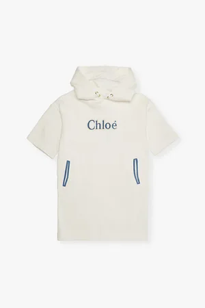 Chloé Logo-applique Hooded Cotton-jersey Dress 6-12 Years