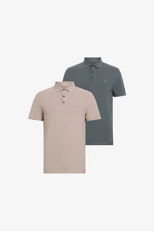 AllSaints Reform Logo-embroidered Short-sleeve Cotton Polo Pack of Two