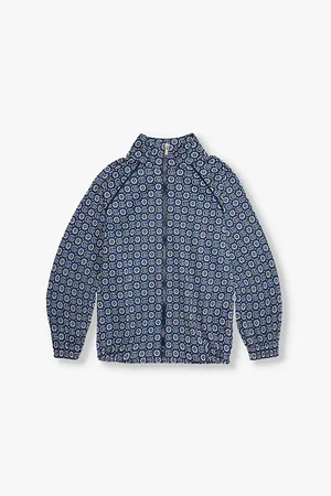 Gucci Zip-front Logo-jacquard Long-sleeve Woven Jacket 6-12 Years