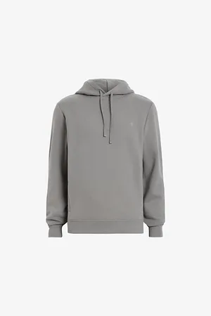 AllSaints Raven Logo-embroidered Regular-fit Organic-cotton Hoody