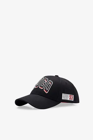 HUGO BOSS Logo-print Curved-peak Cotton-twill Baseball Cap
