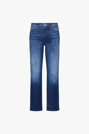 Frame Modern Straight Mid-rise Stretch-denim Jeans