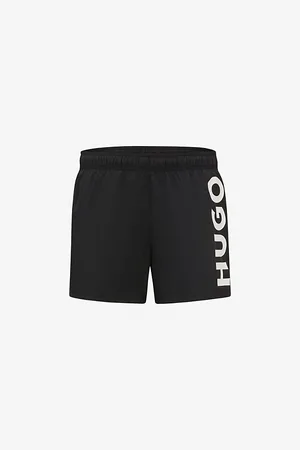 HUGO BOSS Logo-print Elasticated-waist Woven Swim Shorts