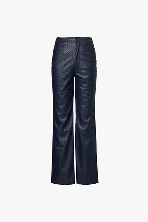 ROTATE Braided-pattern Five-pockets Recycled-polyester Trousers
