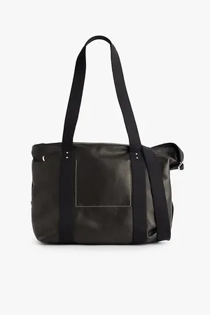 Rick Owens Trolley Double-top-handles Leather Tote Bag