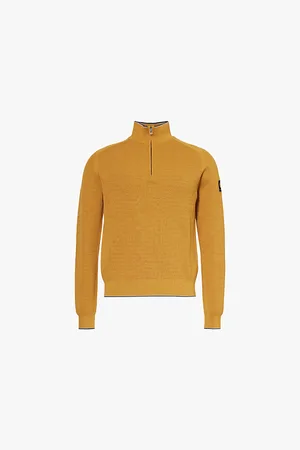 Belstaff Cole Quarter-zip Cotton-knitted Jumper