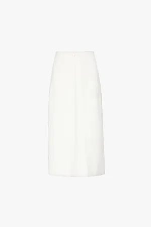 Holzweiler Cadi A-line Woven Midi Skirt