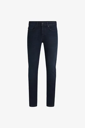 HUGO BOSS Straight-leg Slim-fit Stretch-denim Jeans