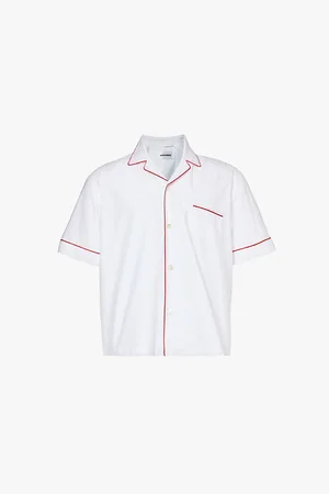 MAGNIBERG Dolce Contrast Piping Relaxed-fit Cotton Pyjama Shirt