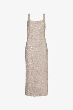 Costarellos Harper Sequin-embellishment Mesh Maxi Dress