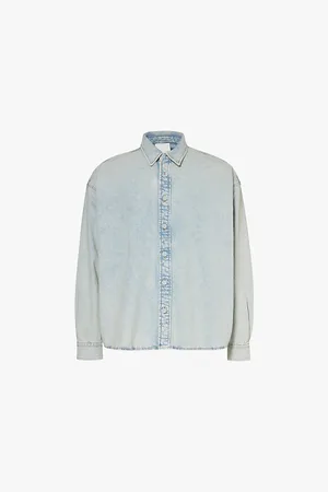Acne Studios Sedir Brand-tab Relaxed-fit Denim Shirt