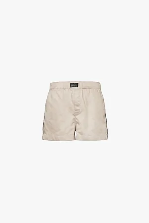 MAGNIBERG Sorbetto Contrast Piping Straight Leg Relaxed-fit Cotton Pyjama Shorts