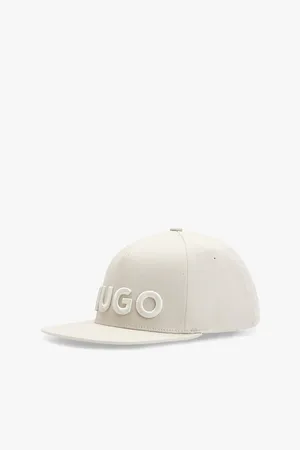 HUGO BOSS Logo-embroidered Flat-visor Cotton Baseball Cap