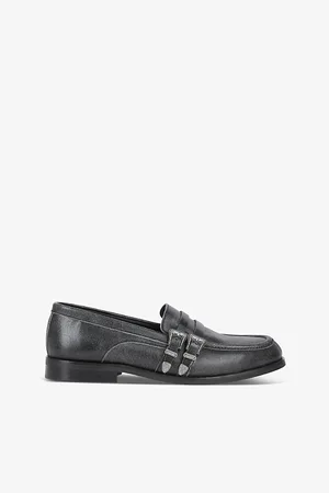 The Kooples Double-buckle Slip-on Leather Loafers