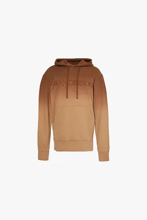 J.W.Anderson Drawstring Hood Embroidered Branding Organic-cotton Hoody