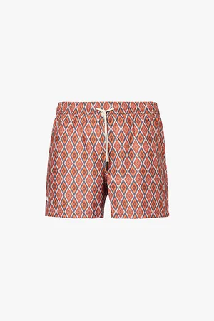 Oas Graphic-print Relaxed Fit Swim Shorts