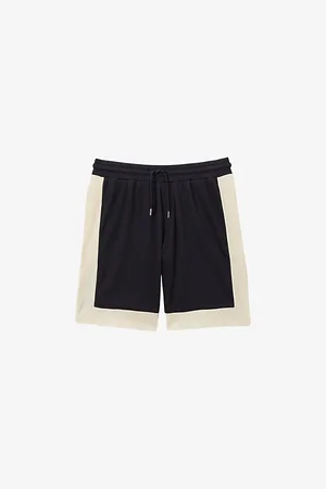 Reiss Pico Colour-block Ribbed Stretch-woven Shorts