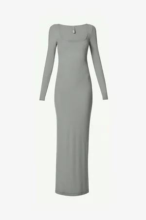 SKIMS Soft Lng Rib Ls Dress