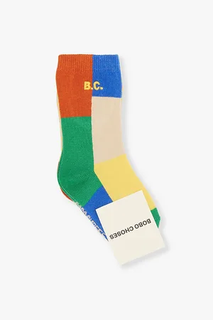 Bobo Choses Colour-block Set of Two Cotton-blend Socks 17-22 Months
