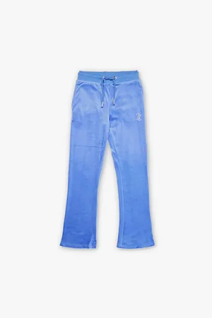 Juicy Couture Diamanté-text Bootcut-leg Velour Jogging Bottoms 7-16 Years
