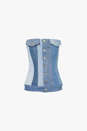 EB DENIM Rosalia Panelled Denim Corset