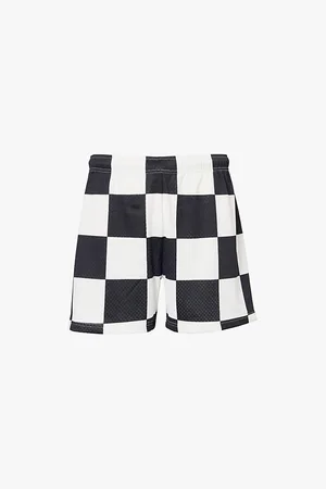 Cole Buxton Checkerboard Relaxed-fit Mesh Shorts