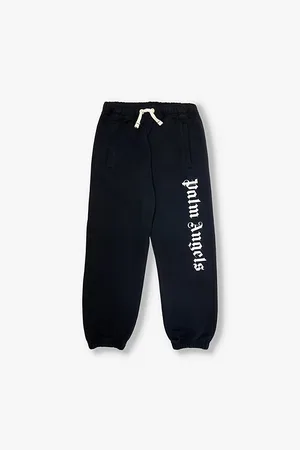 Palm Angels Logo-print Elasticated-waist Cotton Jogging Bottoms 4-12 Years