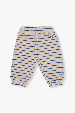 Bobo Choses Striped Brand-embroidered Cotton-blend Jogging Bottoms 6-24 Months