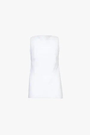 FAITHFULL THE BRAND Antibes Square-neckline Linen Top