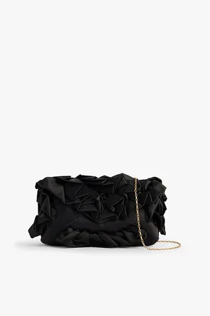 DRIES VAN NOTEN Ruffle Woven Clutch Bag
