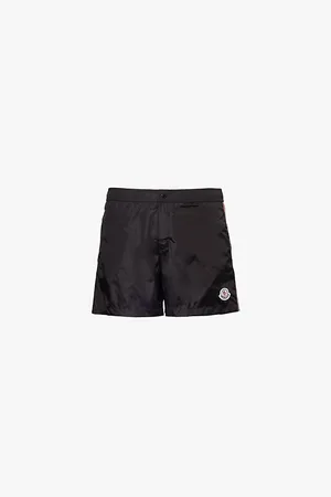 Moncler Elasticated Waistband Brand Patch Straight Leg Regular Fit Swim Shorts