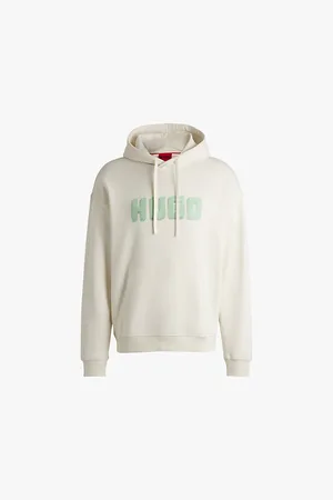 HUGO BOSS Logo-print Relaxed-fit Cotton Hoody