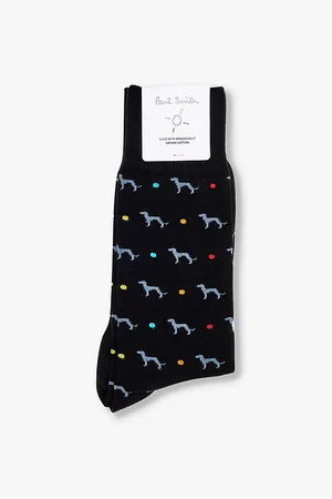Paul Smith Hank Whippet Cotton-blend Knit Socks