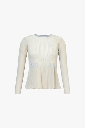 CFCL Hypha Flared-hem Knitted Top