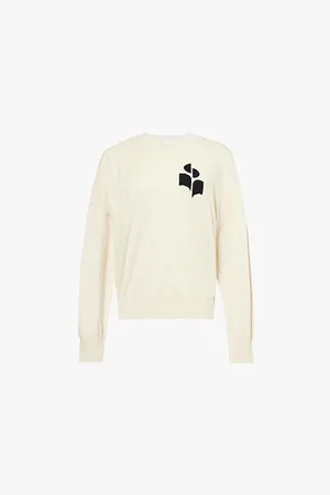Isabel Marant Marisans Iconic Brand-intarsia Organic-cotton and Wool Jumper