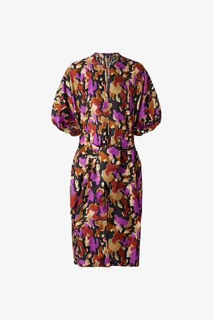 Soeur Alger Graphic-print Relaxed-fit Silk Midi Dress