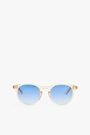 Messyweekend New Depp Round-frame Acetate Sunglasses