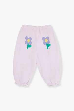 Bobo Choses Pansy Flowers Organic-cotton Trousers 6-24 Months