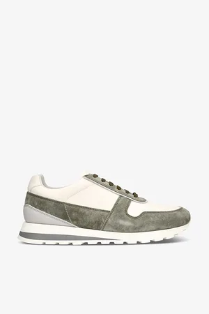 Brunello Cucinelli Mixed Runner Leather Low-top Trainers