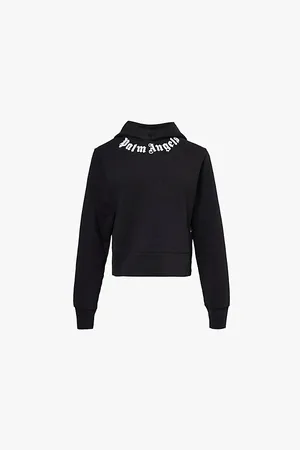 Palm Angels Logo-print Slim-fit Cotton Hoody