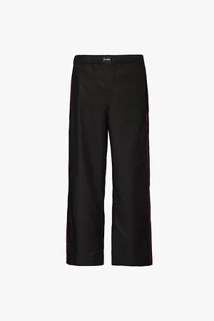 MAGNIBERG Dolce Contrast Piping Straight Leg Relaxed-fit Cotton Pyjama Bottoms