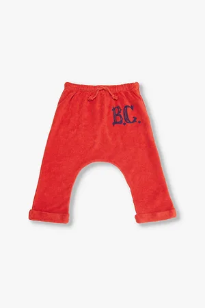 Bobo Choses Branded-print Drawstring-waist Cotton-blend Trousers 3-24 Months